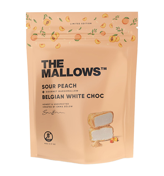 Marshmallows mit Pfirsich